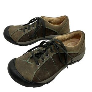 Keen Presidio Oxford  Lace-Up Leather Shoes Womens 8.5 Brown